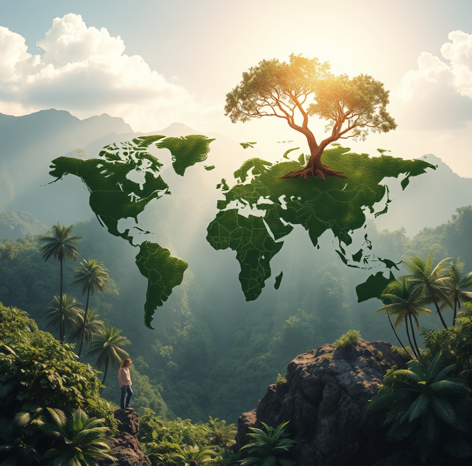 Green earth icon